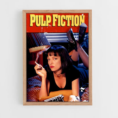pulp-fiction-2 cadre Bois clair