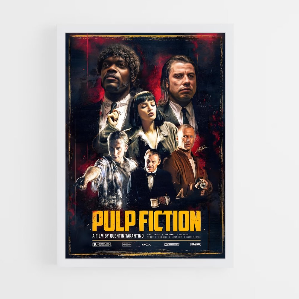pulp-fiction-4 cadre Blanc
