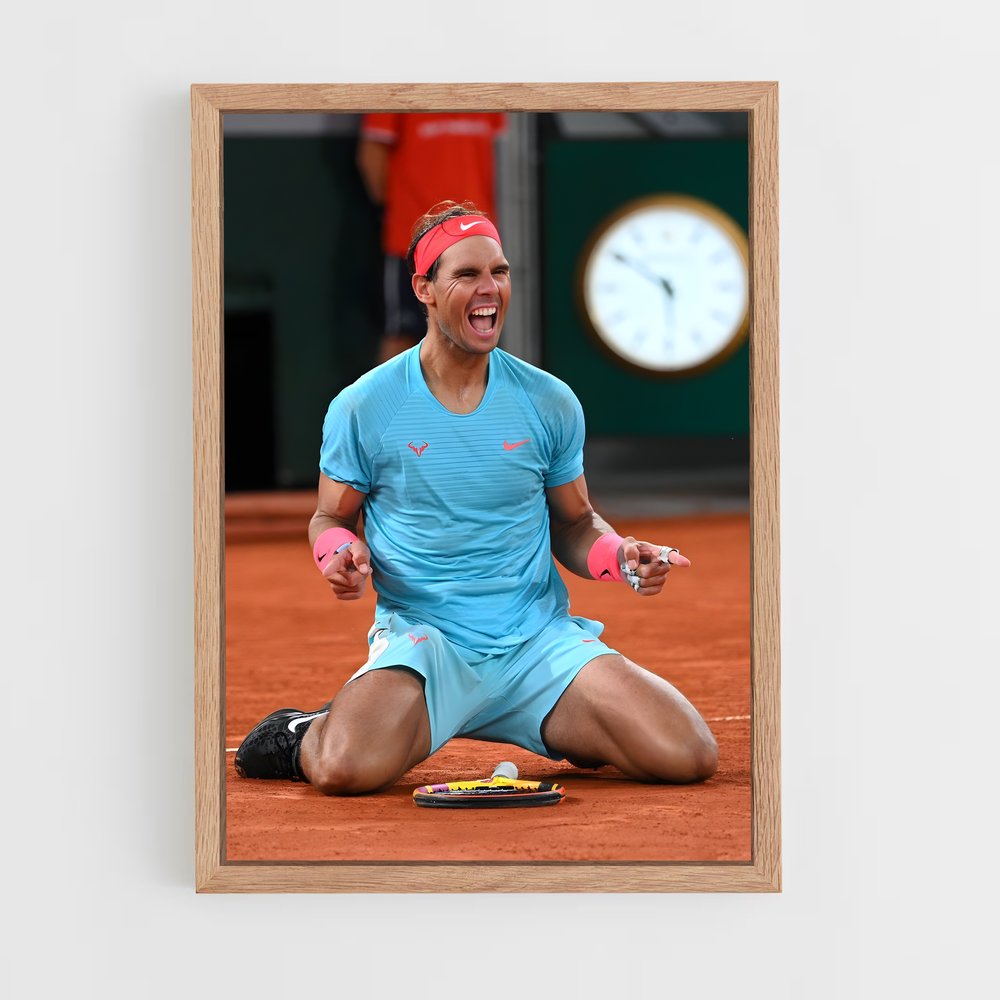 raphael-nadal-10 cadre Bois clair