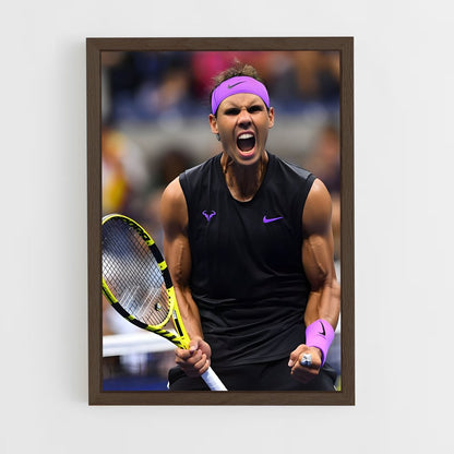 raphael-nadal-9 cadre Bois foncé