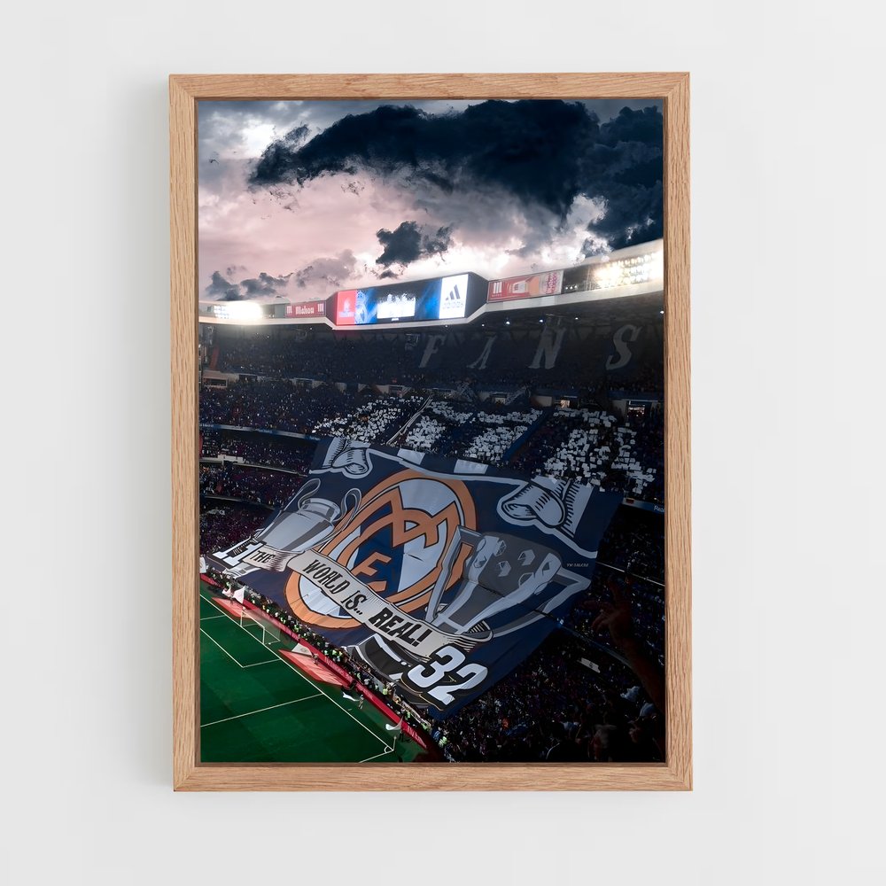 real-madrid-7 cadre Bois clair