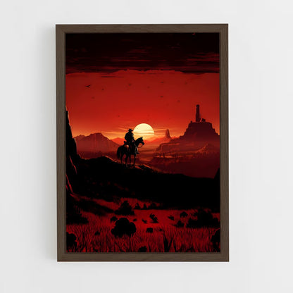 red-dead-redemption-17 cadre Bois foncé