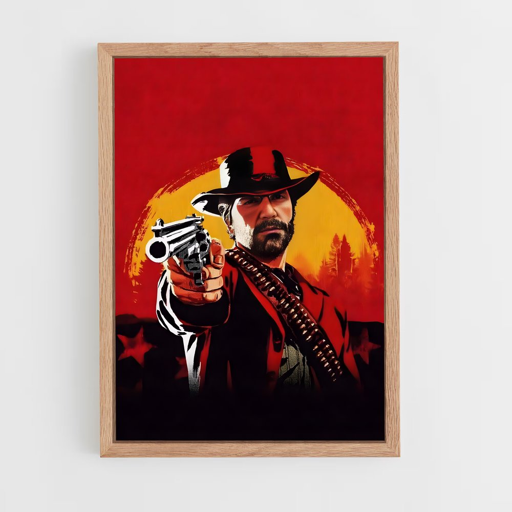 red-dead-redemption-4 cadre Bois clair