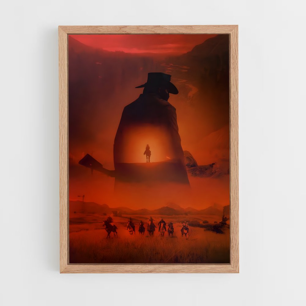 red-dead-redemption-6 cadre Bois clair