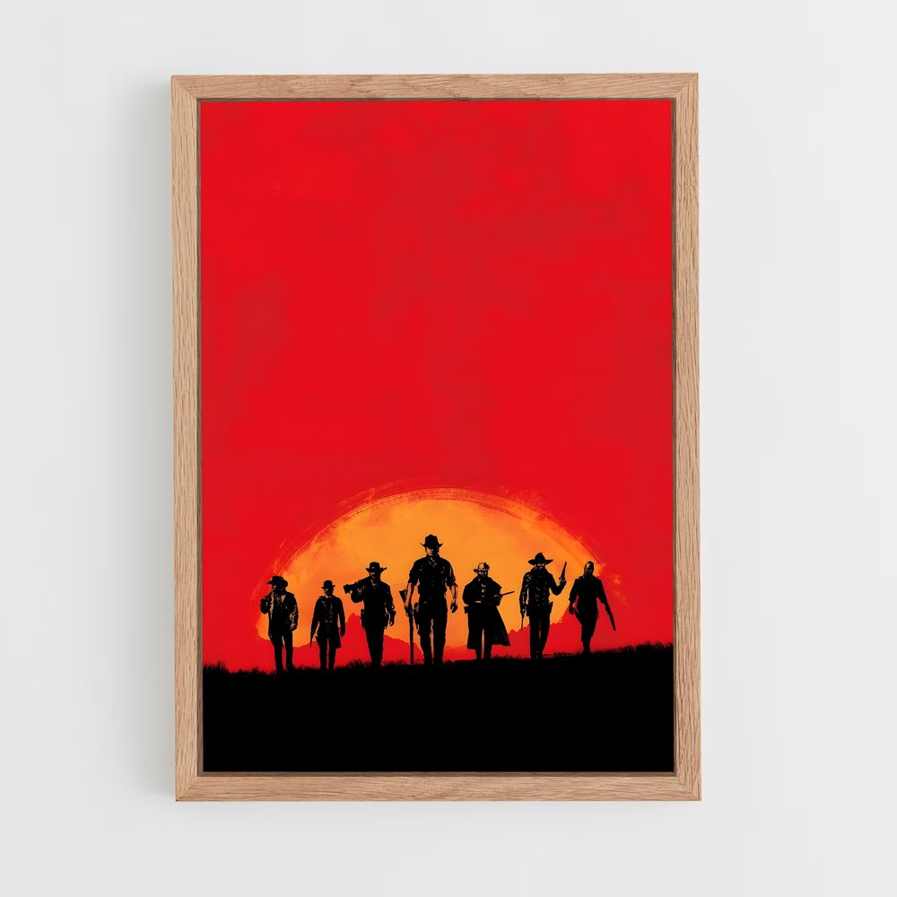 red-dead-redemption-8 cadre Bois clair