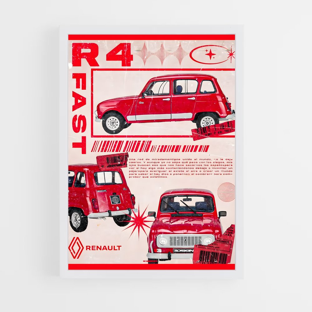 renault-2 cadre Blanc
