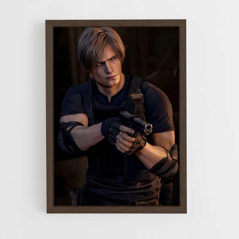 resident-evil-12 cadre Bois foncé
