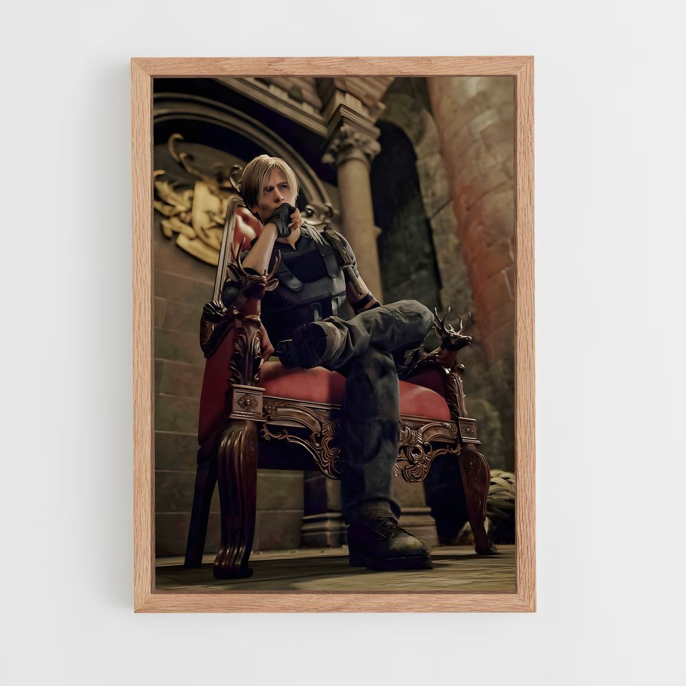 resident-evil-14 cadre Bois clair