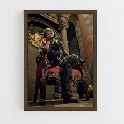 resident-evil-14 cadre Bois foncé