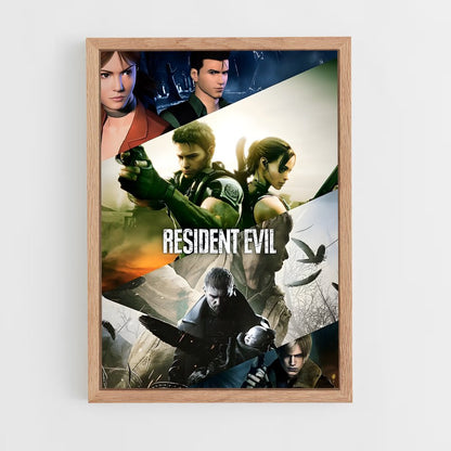 resident-evil-8 cadre Bois clair