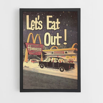 Poster vintage di McDonald's