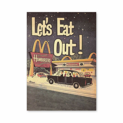 Poster vintage di McDonald's