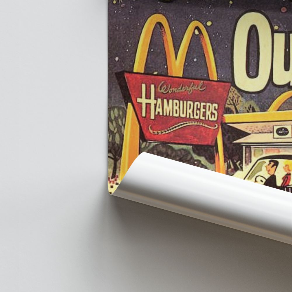 Poster vintage di McDonald's