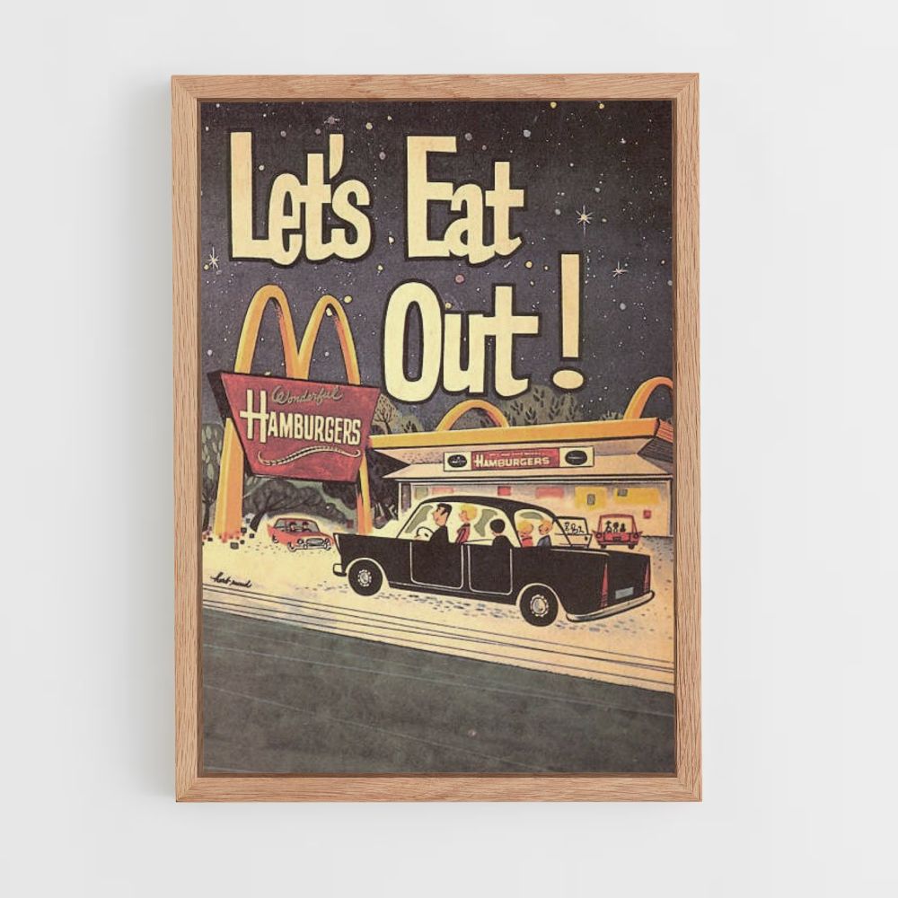 Poster vintage di McDonald's