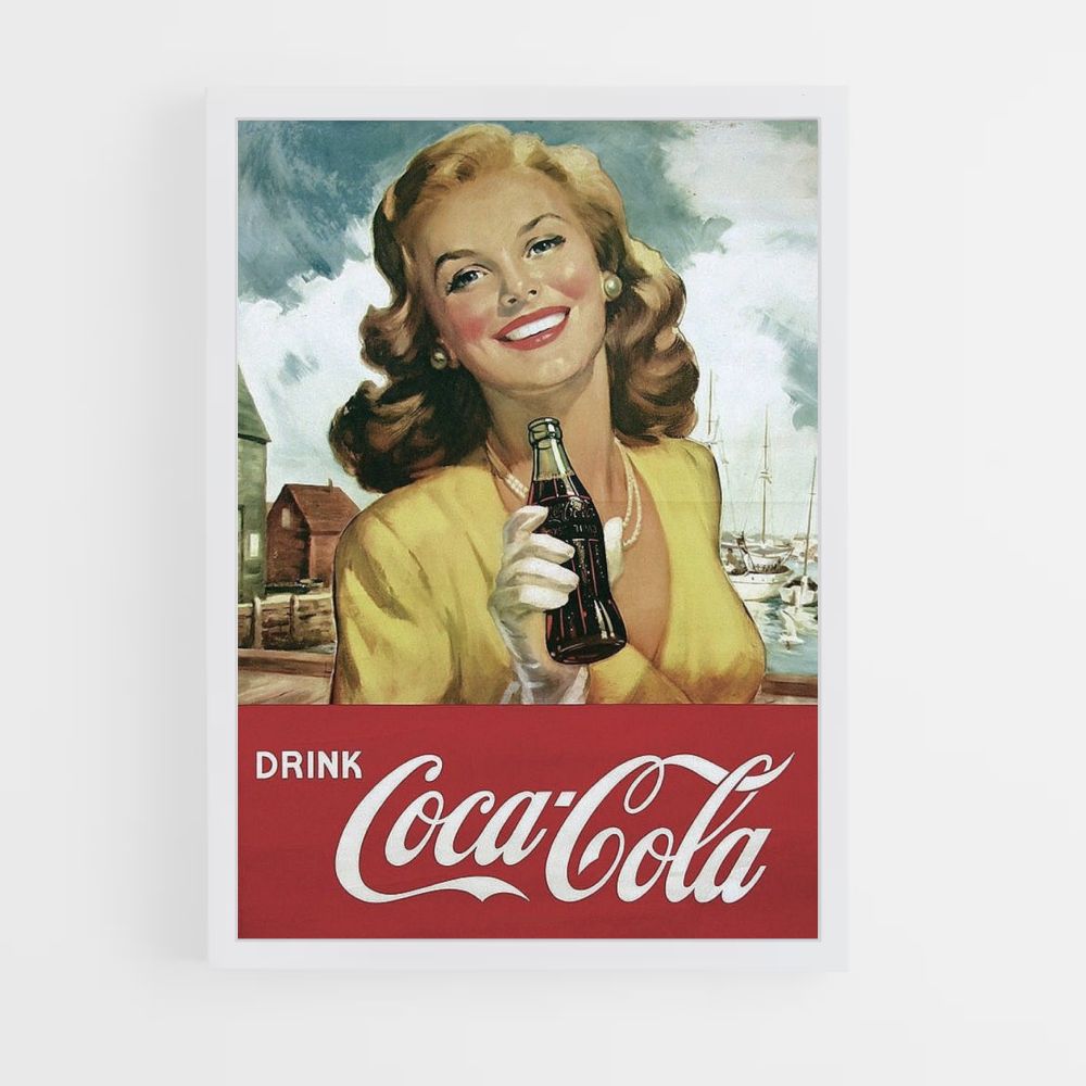 Manifesto d'epoca della Coca Cola