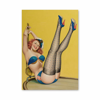 Poster vintage di pin-up