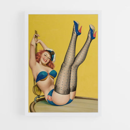 Poster vintage di pin-up