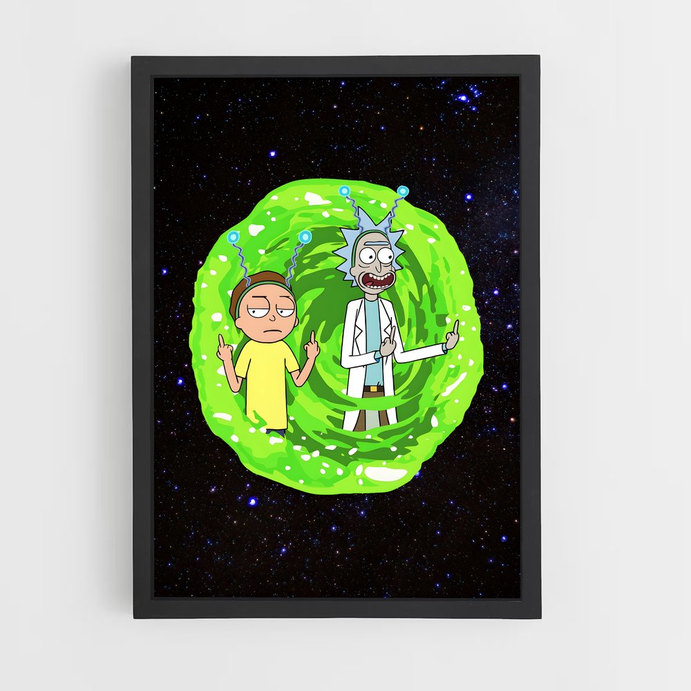 rick-and-morty-5 cadre Noir