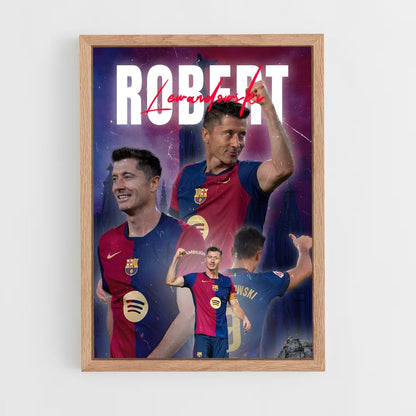robert-lewandowski-6 cadre Bois clair