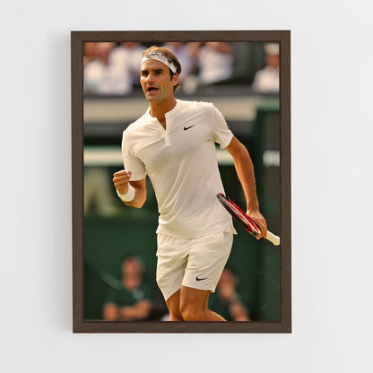 rodger-federer-1 cadre Bois foncé