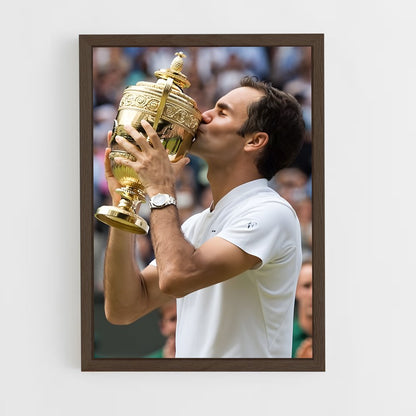 rodger-federer-2 cadre Bois foncé