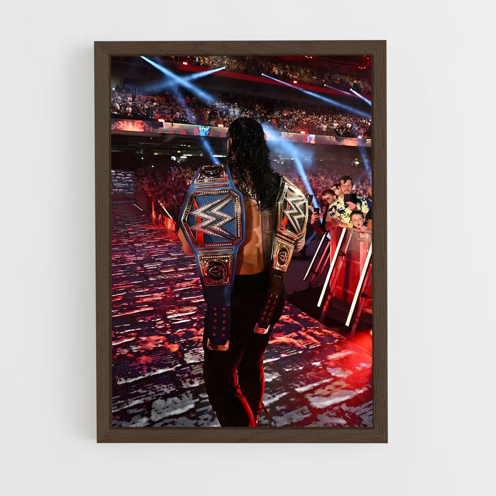 roman-reigns-13 cadre Bois foncé