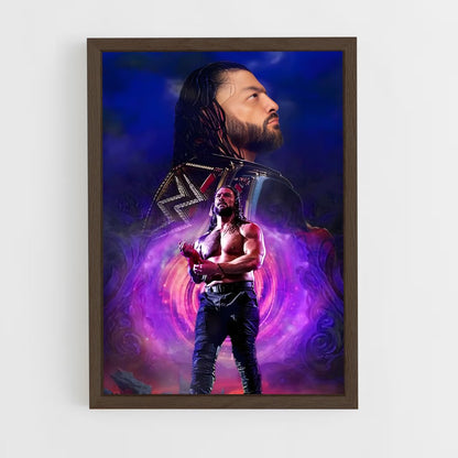 roman-reigns-15 cadre Bois foncé