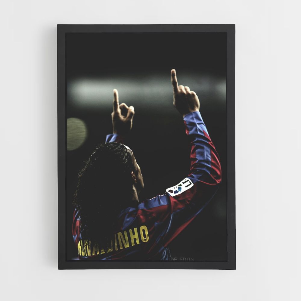 Poster delle dita di Ronaldinho