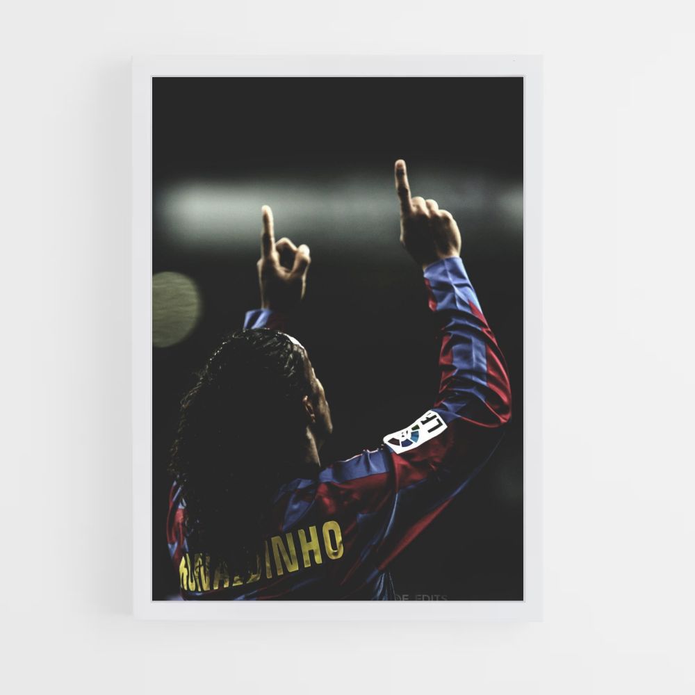 Poster delle dita di Ronaldinho