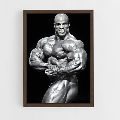 ronnie-coleman-4 cadre Bois foncé