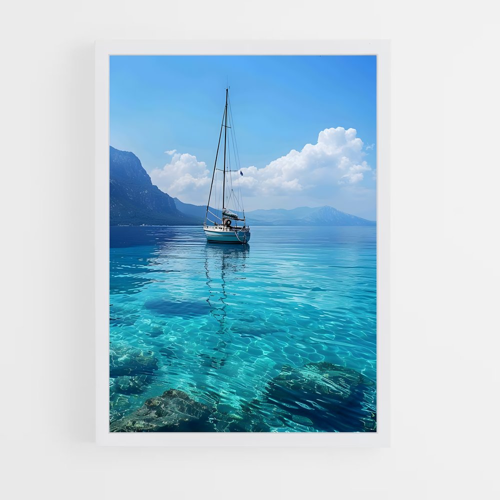 sailboat-7 cadre Blanc