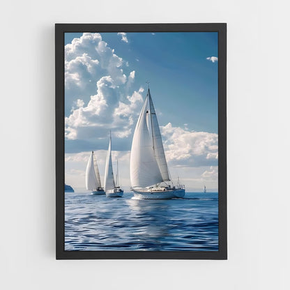 sailboat-8 cadre Noir