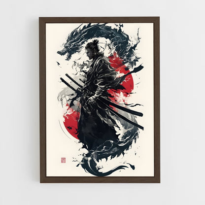 samourai-12 cadre Bois foncé