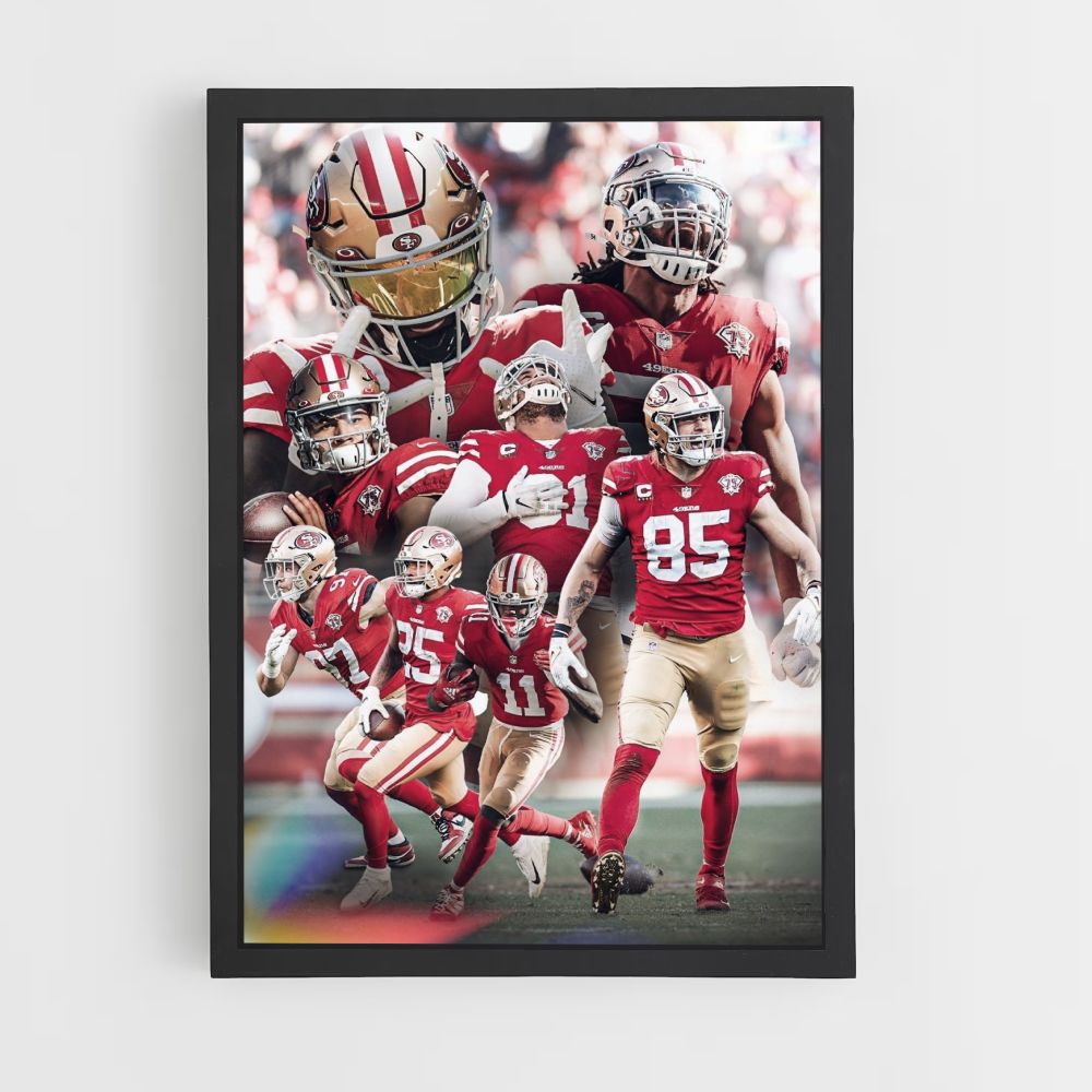 Poster della squadra dei San Francisco 49ers