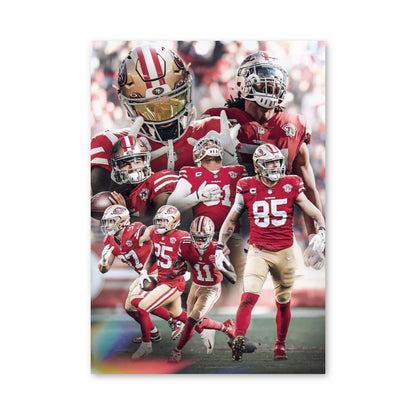 Poster della squadra dei San Francisco 49ers