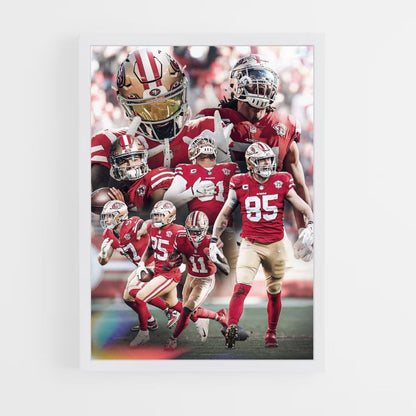 Poster della squadra dei San Francisco 49ers