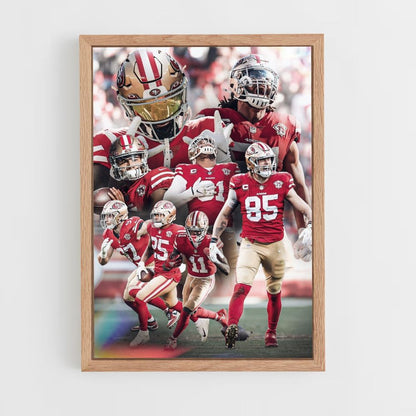 Poster della squadra dei San Francisco 49ers