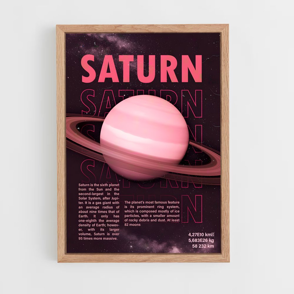 saturn-12 cadre Bois clair