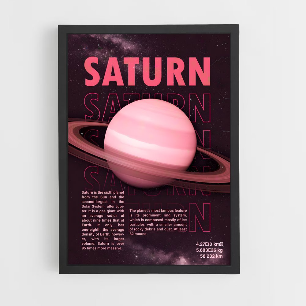 saturn-12 cadre Noir