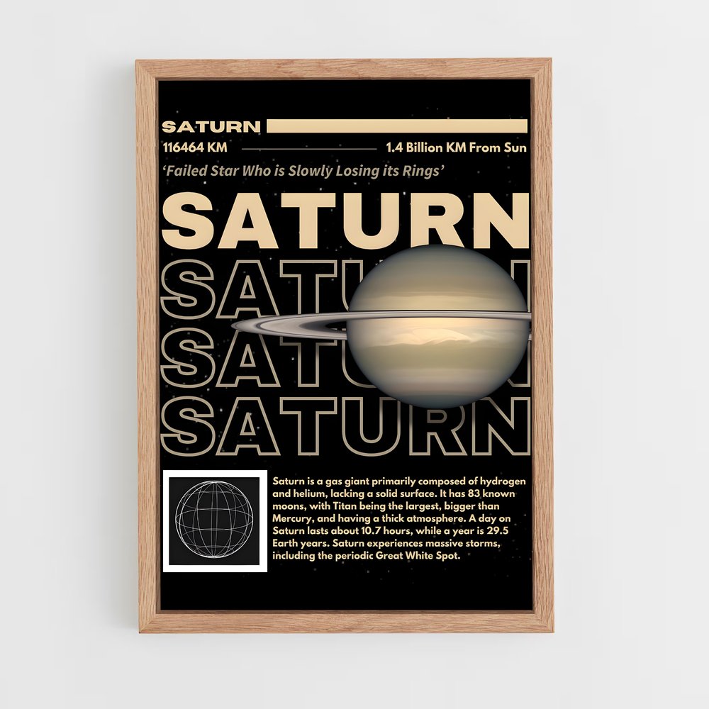 saturn-20 cadre Bois clair