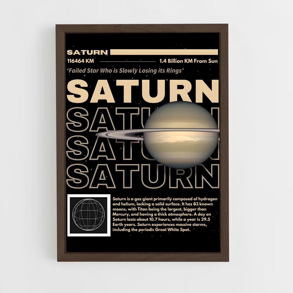 saturn-20 cadre Bois foncé