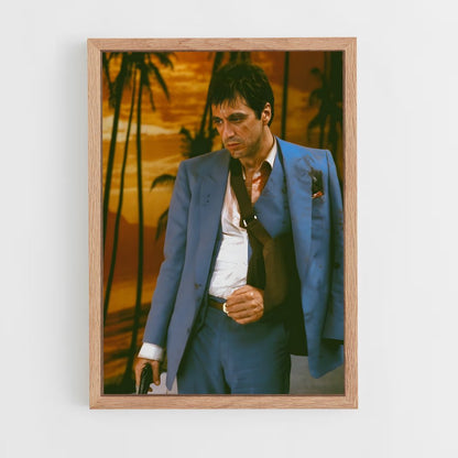 scarface-1 cadre Bois clair
