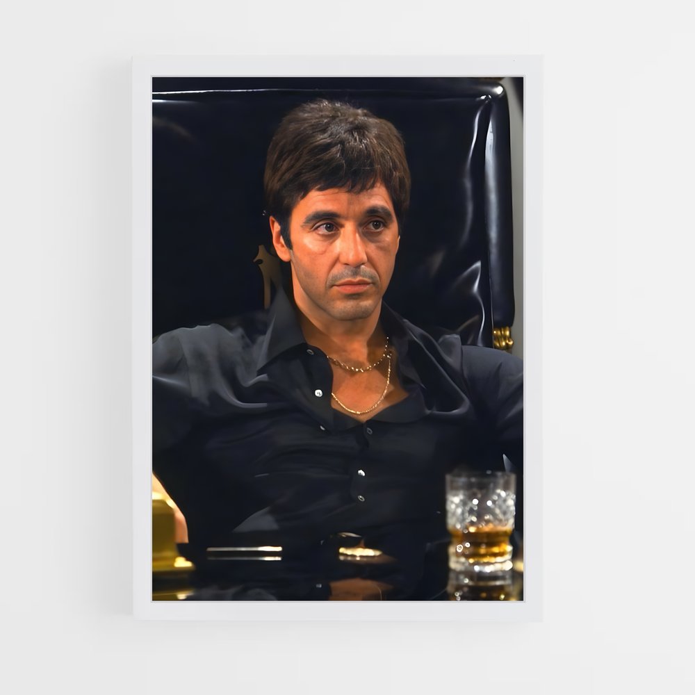 scarface-10 cadre Blanc