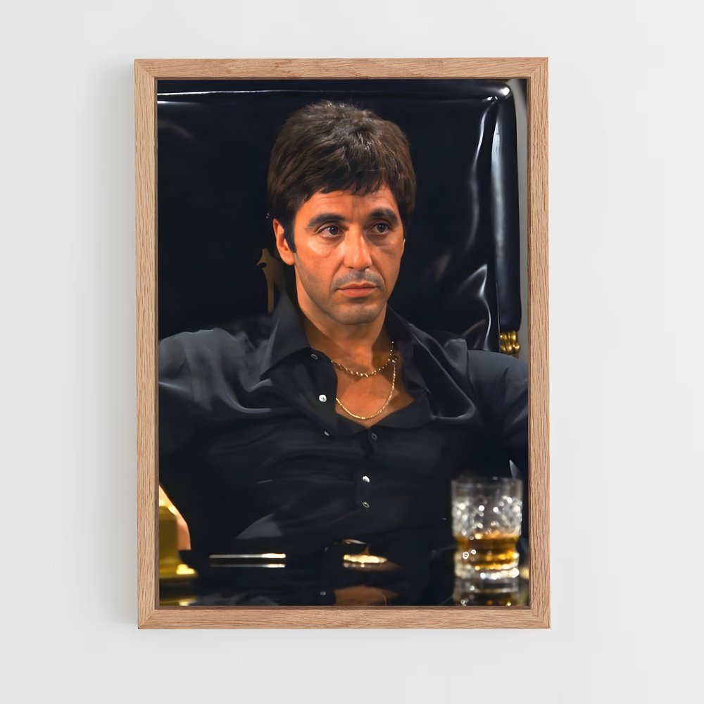 scarface-10 cadre Bois clair