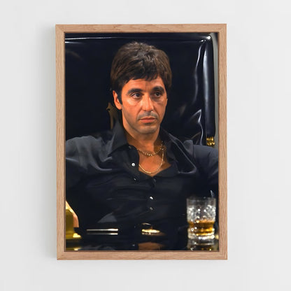 scarface-10 cadre Bois clair