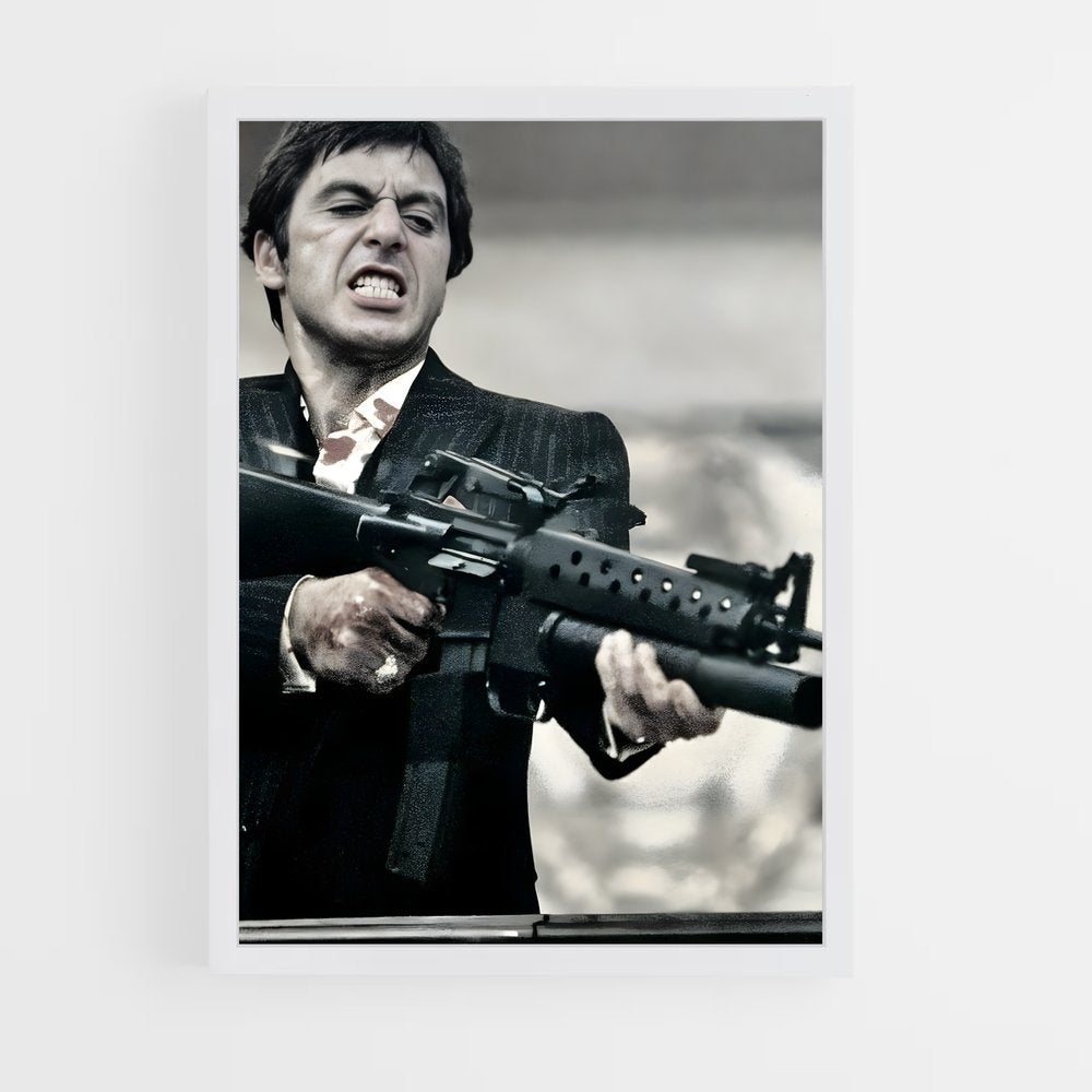 scarface-12 cadre Blanc