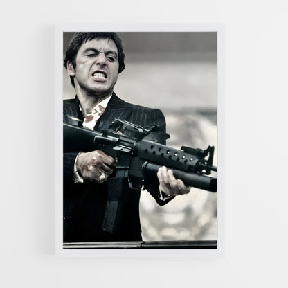 scarface-12 cadre Blanc