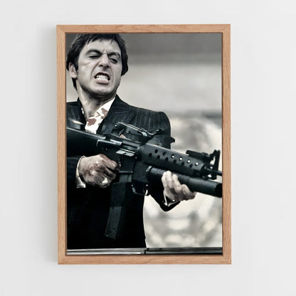 scarface-12 cadre Bois clair