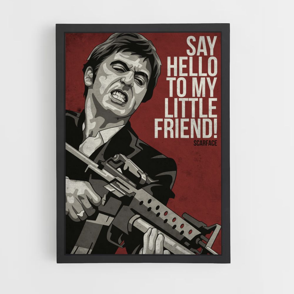 Poster Scarface Saluta