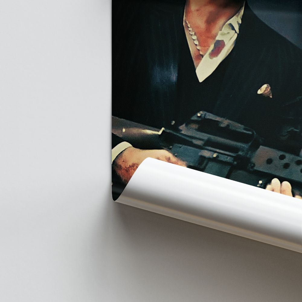 Poster del fucile mitragliatore Scarface